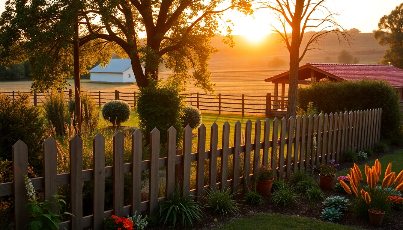 Enhance your space with fencing companies Manchester offering elegant wooden fences in beautiful gardens.