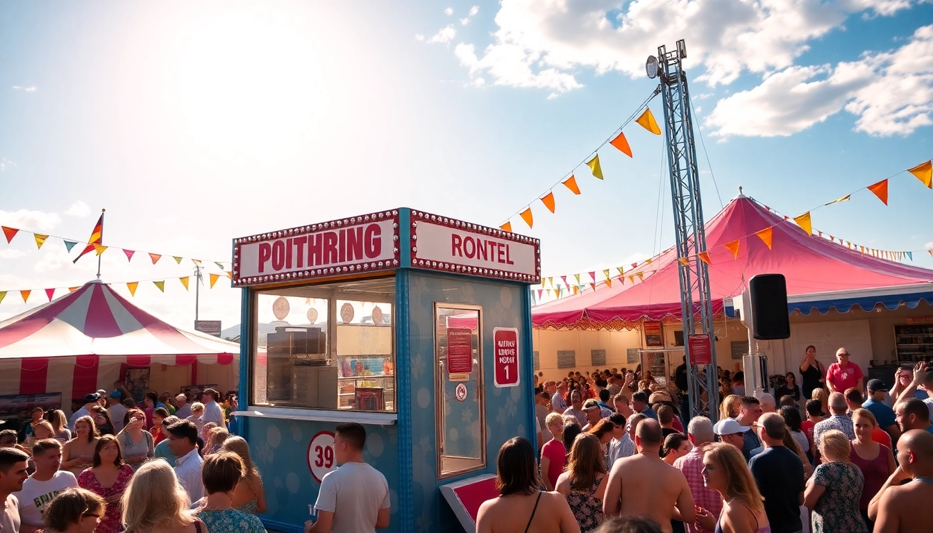 Experience a Dunking Booth Rental at a lively carnival with happy participants ready to make a splash!