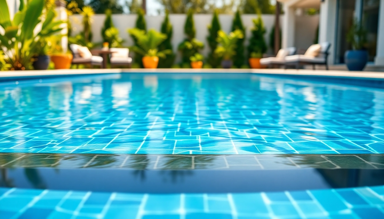 Transform a pool remodel into a beautiful oasis showcasing stunning tiles and greenery.