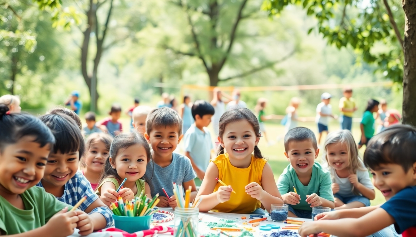 Children participating in fun activities at holiday camps filled with laughter and exploration.
