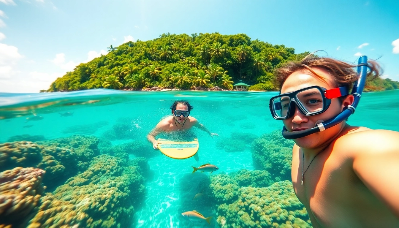 Snorkel Puerto Rico experience with vibrant coral reefs and clear waters.