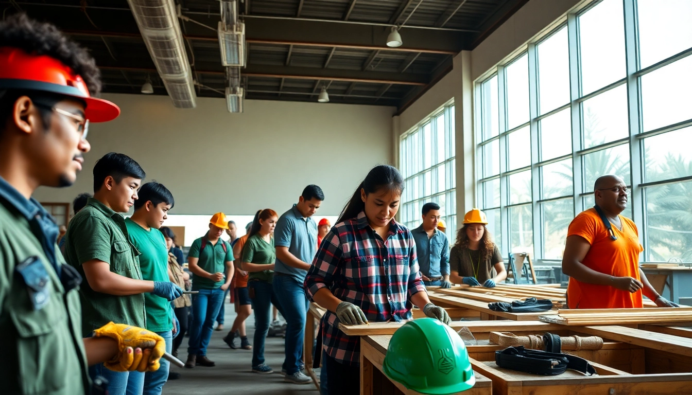 Students participating in hands-on training at Hawaii trade schools, enhancing their vocational skills.