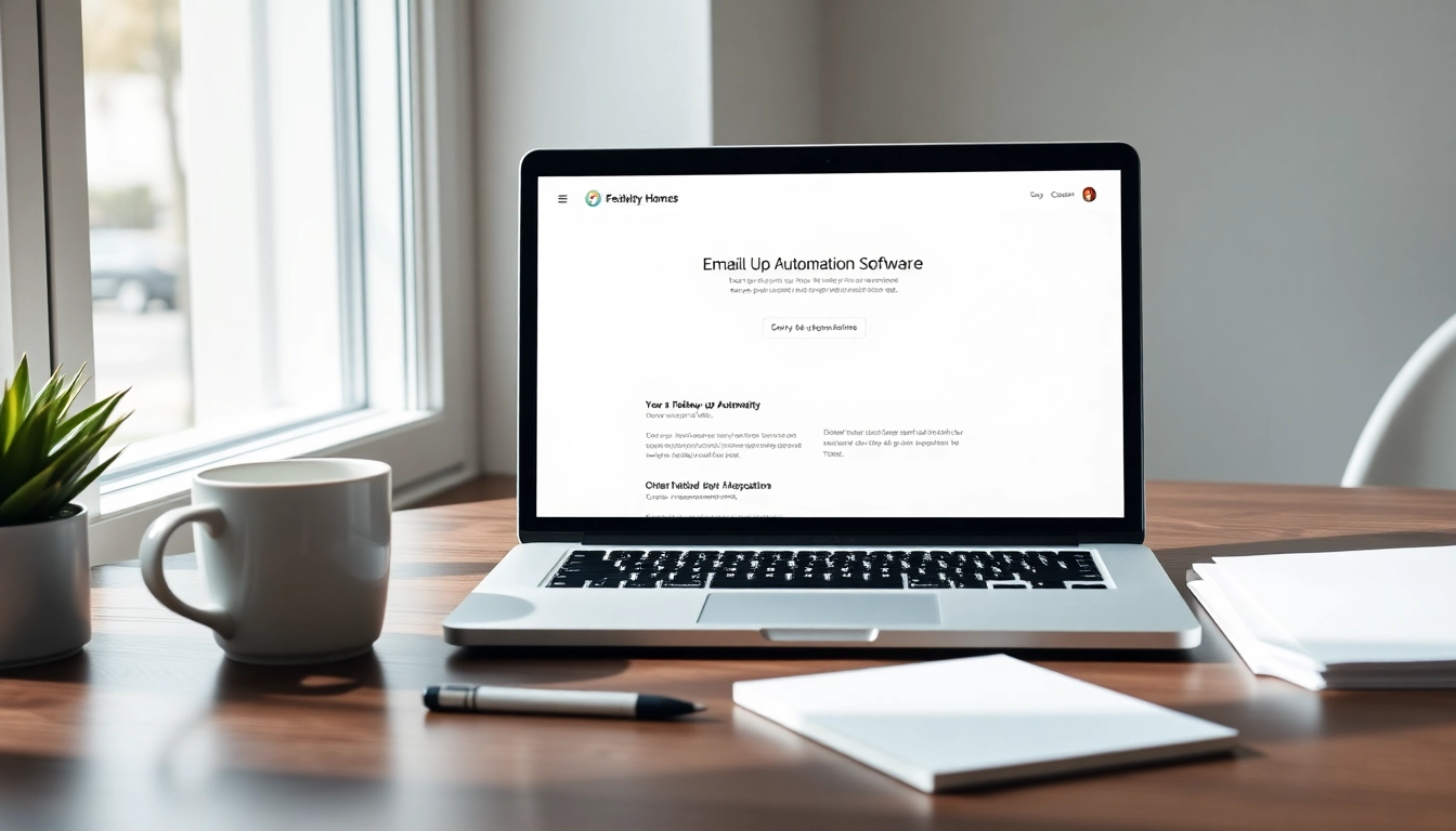 Enhance productivity with seamless email follow-up automation in a modern workspace setting.