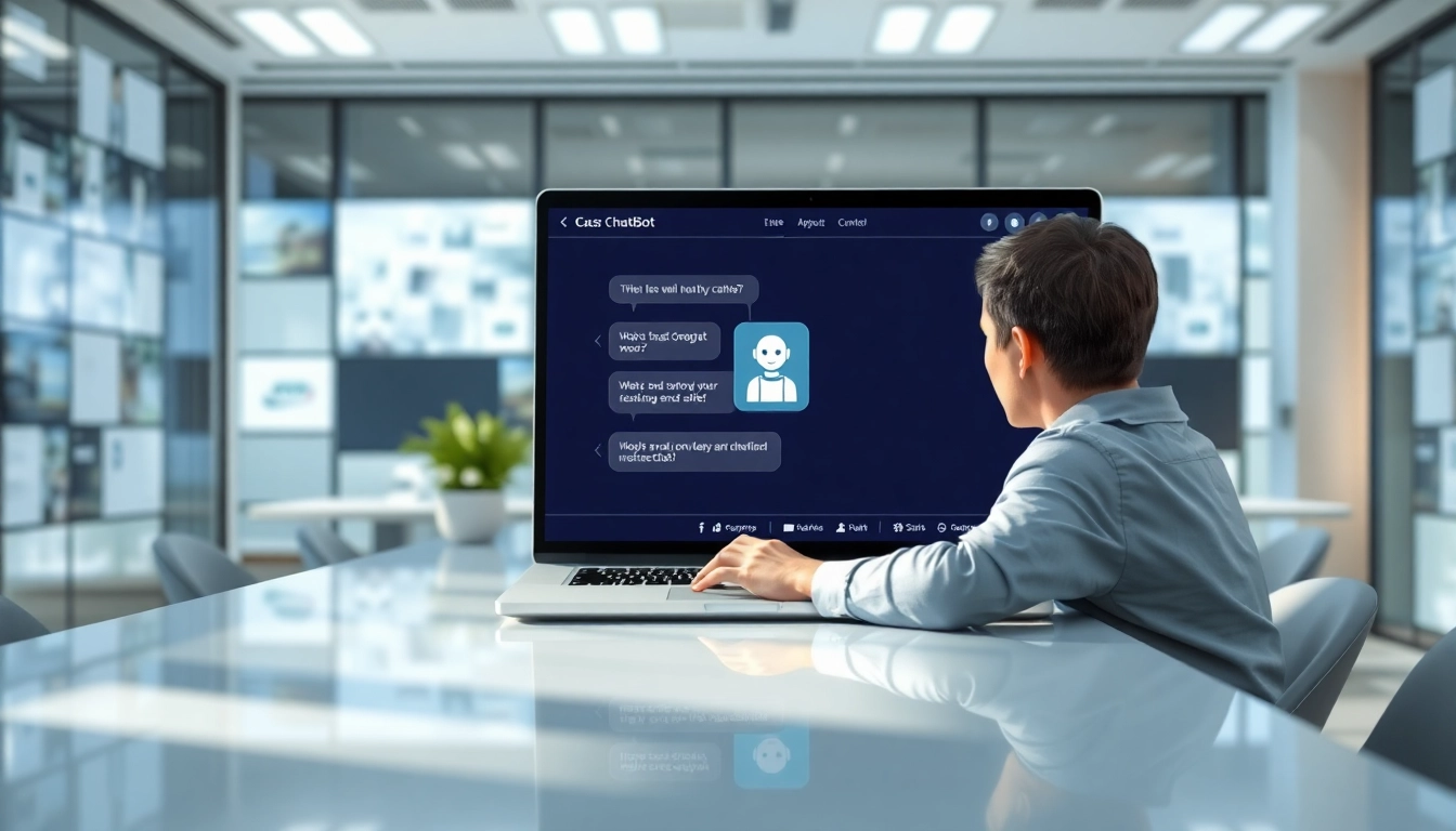 Interact with a chatgpt bot for website on modern interface enhancing user experience.