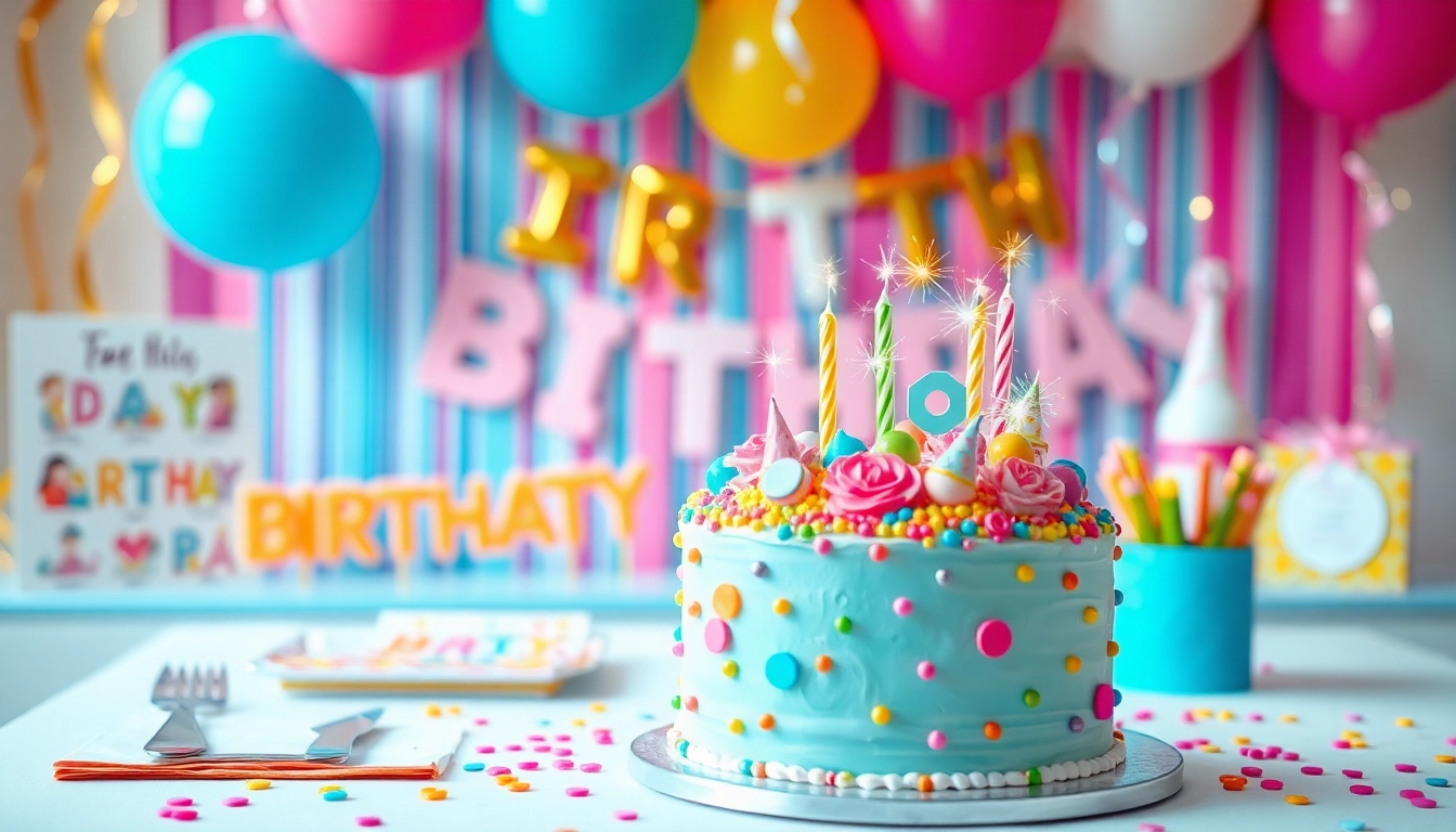 Celebrate a customizable birthday party with a vibrant and personalized table setup showcasing unique decorations.