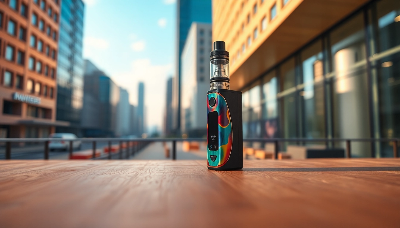 Experience the Foger Switch Pro Kit with its unique design and vibrant colors against a blurred background.